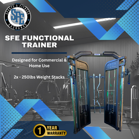 SFE Commercial Functional Trainer with 250lb weight stacks (New)