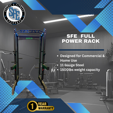 SFE Commercial Full Power Rack (Squat Rack) with Weight Storage (New)