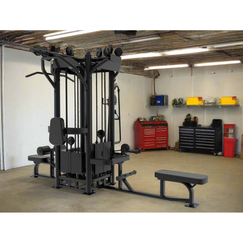 SFE Commercial 4 Station Jungle Gym Machine with (4) Weight Stacks (New)