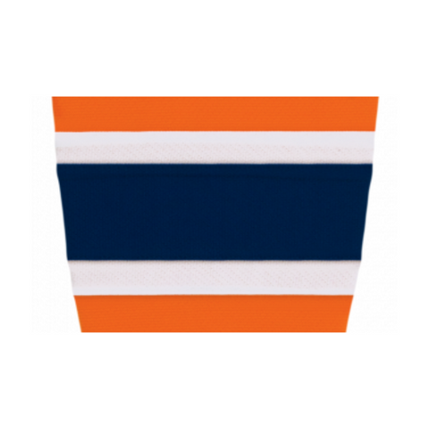 Athletic Knit (AK) HS2100-819 2015 Edmonton Oilers Third Orange Mesh Ice Hockey Socks