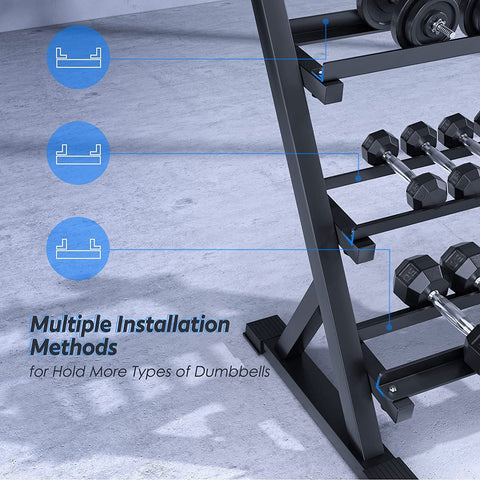 SFE 48" 3 Tier Dumbbell Rack