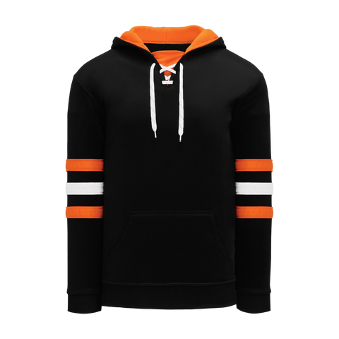 Athletic Knit (AK) A1845A-223 Adult Black/Orange/White Apparel Sweatshirt