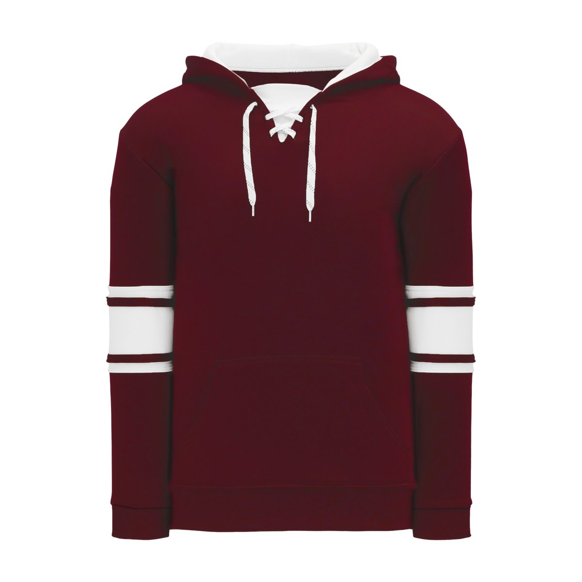 Athletic Knit (AK) A1845A-233 Adult Maroon/White Apparel Sweatshirt