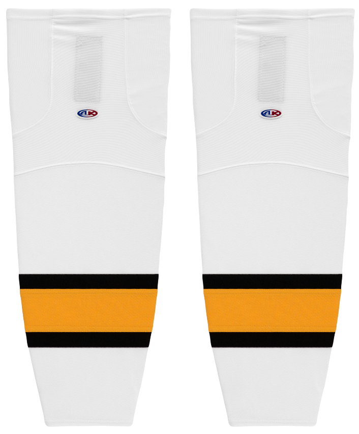 Athletic Knit (AK) HS2100-301 North Bay Centennials White Mesh Ice Hockey Socks