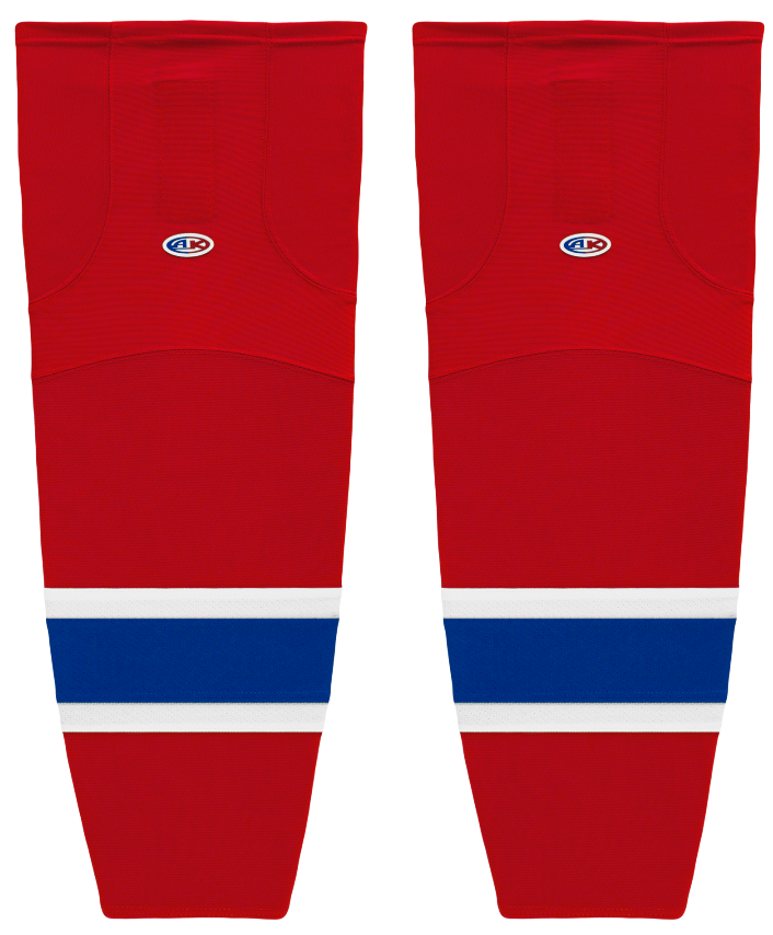 Athletic Knit (AK) HS2100-308 Edmonton Oil Kings Red Mesh Ice Hockey Socks