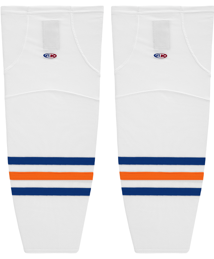 Athletic Knit (AK) HS2100-321 Kamloops Blazers White Mesh Ice Hockey Socks