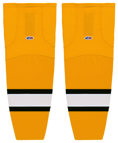 Athletic Knit (AK) HS2100-329 Gold/White/Black Mesh Ice Hockey Socks