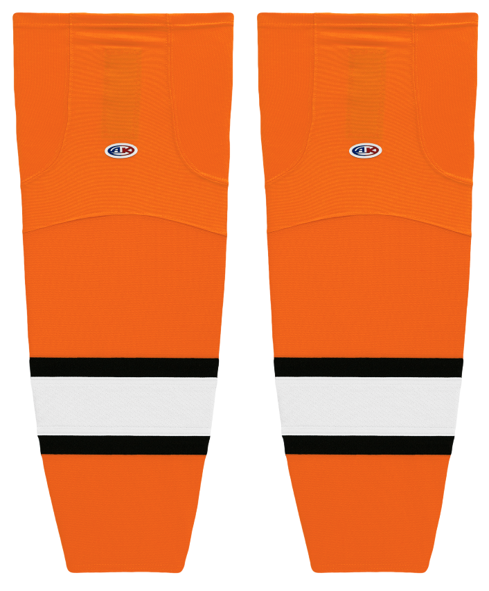 Athletic Knit (AK) HS2100-330 Medicine Hat Tigers Orange Mesh Ice Hockey Socks