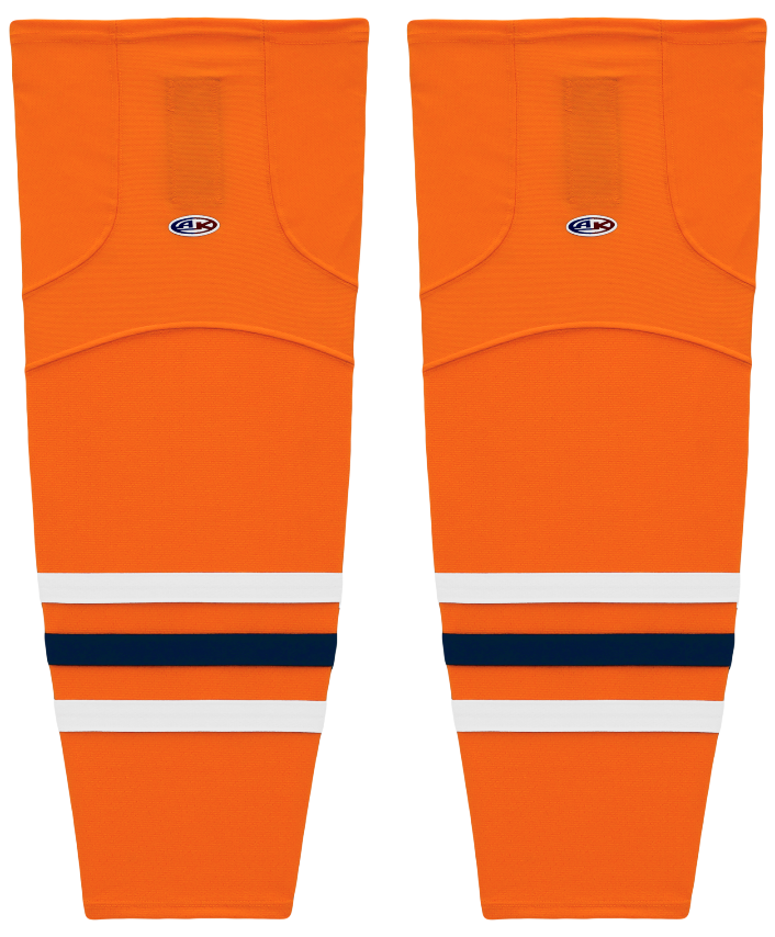 Athletic Knit (AK) HS2100-369 Bakersfield Condors Orange Mesh Ice Hockey Socks