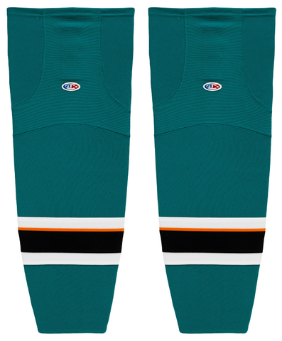 Athletic Knit (AK) HS2100-466 San Jose Barracuda Pacific Teal Mesh Ice Hockey Socks