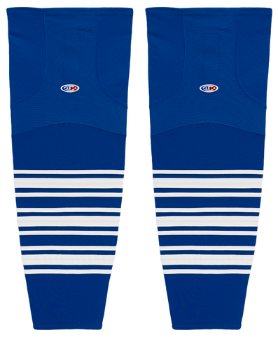 Athletic Knit (AK) HS2100-504 Mississauga Steelheads Royal Blue Mesh Ice Hockey Socks