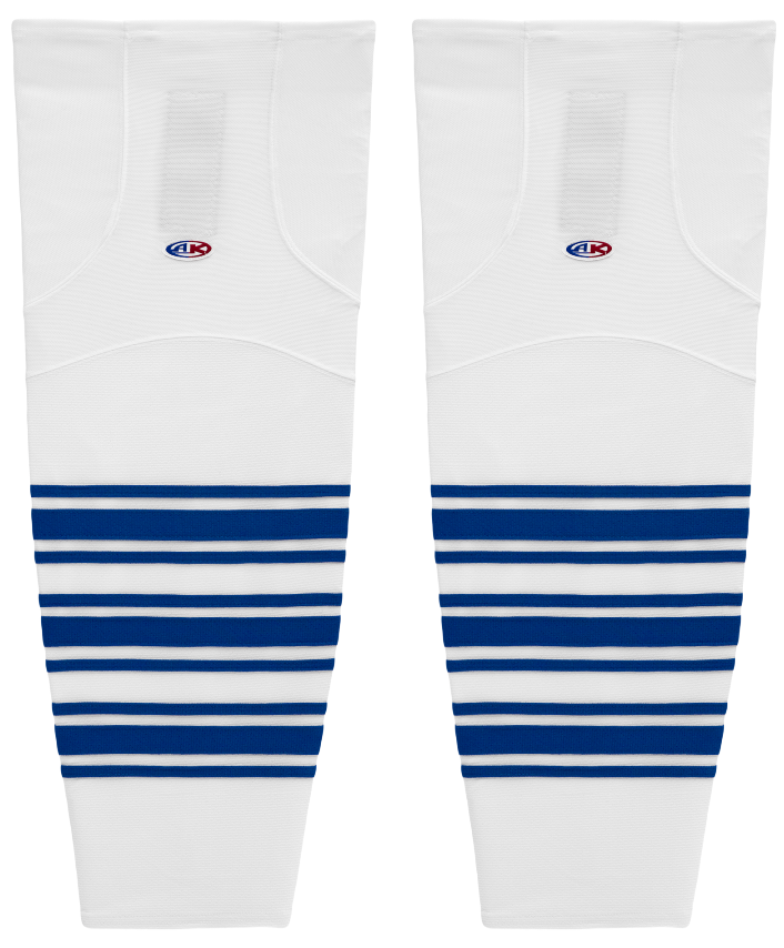 Athletic Knit (AK) HS2100-505 Mississauga Steelheads White Mesh Ice Hockey Socks