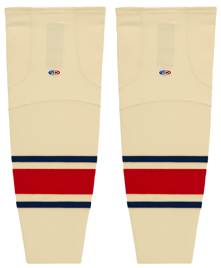 Athletic Knit (AK) HS2100-513 Lethbridge Hurricanes Sand Mesh Ice Hockey Socks