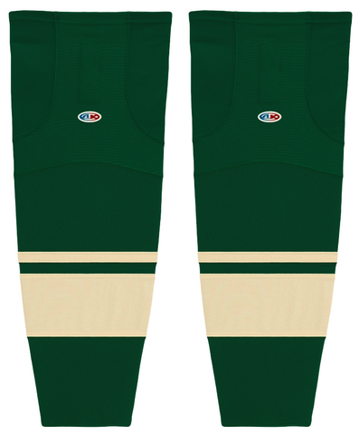 Athletic Knit (AK) HS2100-563 Iowa Wild Dark Green Mesh Ice Hockey Socks