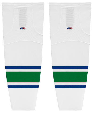 Athletic Knit (AK) HS2100-623 2004 Vancouver Canucks White Mesh Ice Hockey Socks