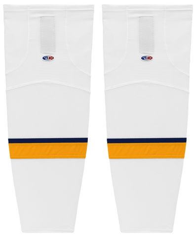 Athletic Knit (AK) HS2100-676 2017 Nashville Predators White Mesh Ice Hockey Socks