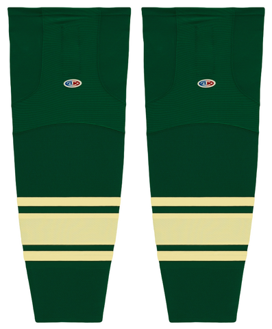 Athletic Knit (AK) HS2100-730 2004 NHL All Stars Dark Green Mesh Ice Hockey Socks