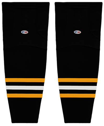 Athletic Knit (AK) HS2100-816 Wilkes-Barre/Scranton Penguins Black Mesh Ice Hockey Socks