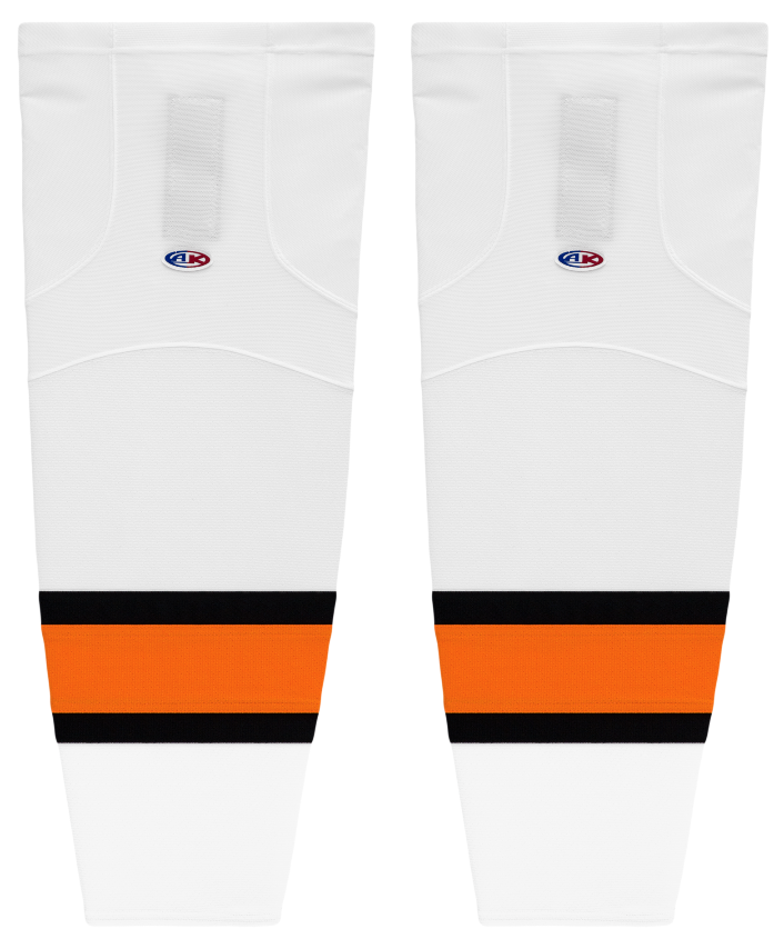 Athletic Knit (AK) HS2100-859 Medicine Hat Tigers White Mesh Ice Hockey Socks