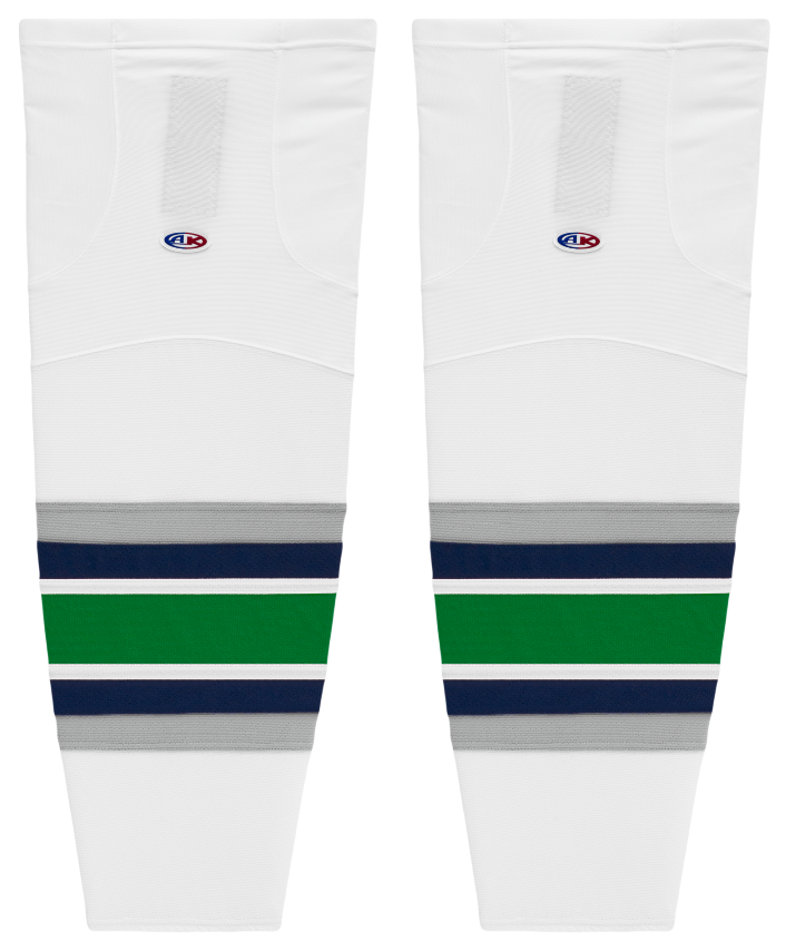 Athletic Knit (AK) HS2100-944 Hartford Whalers White Mesh Ice Hockey Socks