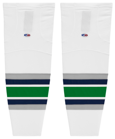 Athletic Knit (AK) HS2100-944 Plymouth Whalers White Mesh Ice Hockey Socks