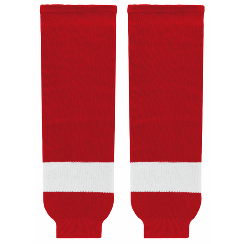 Athletic Knit (AK) HS630-202 Rocket Laval Red Knit Ice Hockey Socks