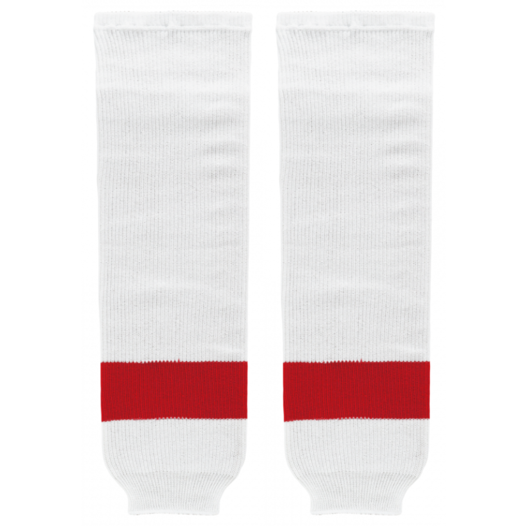 Athletic Knit (AK) HS630-203 Rocket Laval White Knit Ice Hockey Socks