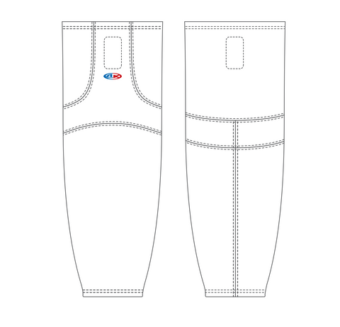 Athletic Knit (AK) HS1100-000 White Mesh Ice Hockey Socks