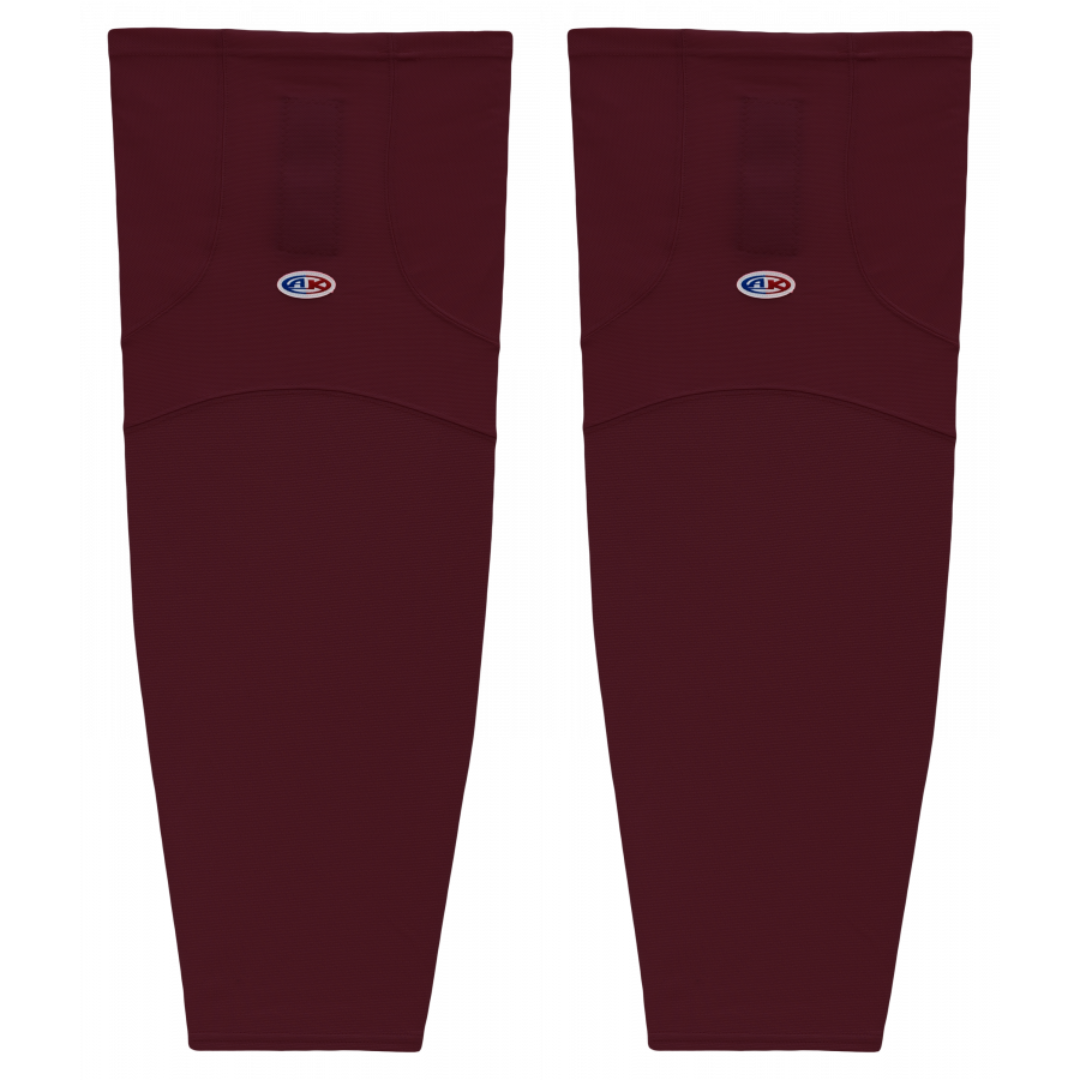 Athletic Knit (AK) HS1100-009 Maroon Mesh Ice Hockey Socks