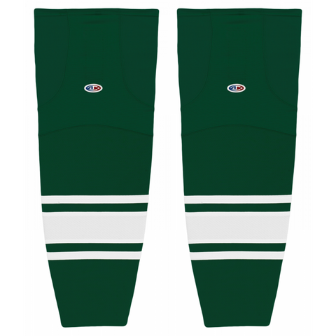 Athletic Knit (AK) HS2100-260 Michigan State Spartans Dark Green/White Mesh Ice Hockey Socks