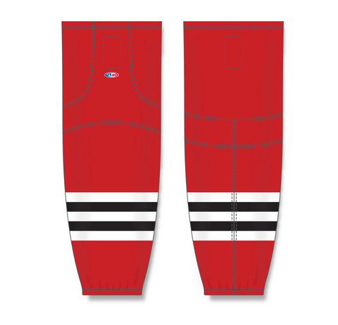 Athletic Knit (AK) HS2100-304 Rockford Ice Hogs Red Mesh Ice Hockey Socks