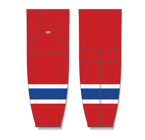 Athletic Knit (AK) HS2100-308 Edmonton Oil Kings Red Mesh Ice Hockey Socks