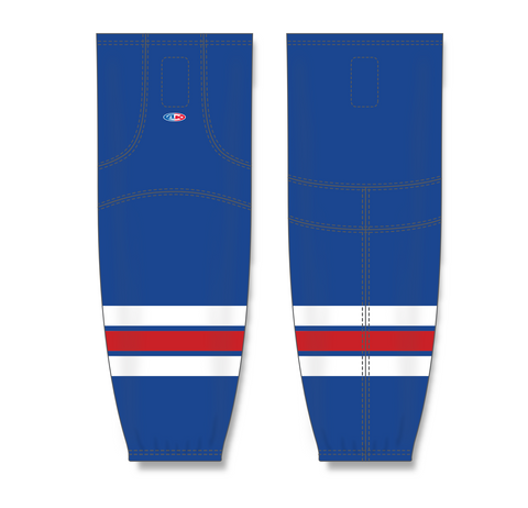 Athletic Knit (AK) HS2100-312 New York Rangers Royal Blue Mesh Ice Hockey Socks