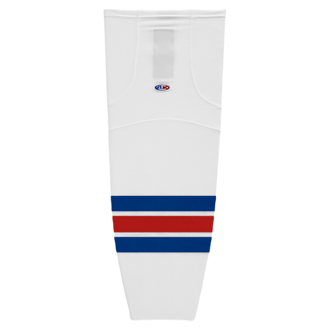 Athletic Knit (AK) HS2100-313 Kitchener Rangers White Mesh Ice Hockey Socks