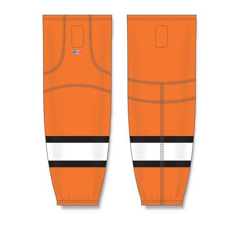 Athletic Knit (AK) HS2100-330 Detroit Compuware Ambassadors Orange Mesh Ice Hockey Socks