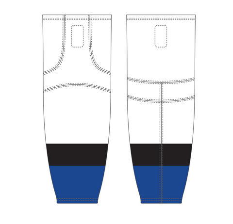 Athletic Knit (AK) HS2100-339 Tampa Bay Lightning White Mesh Ice Hockey Socks