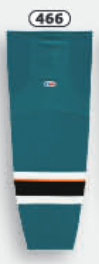 Athletic Knit (AK) HS2100-466 San Jose Barracuda Pacific Teal Mesh Ice Hockey Socks