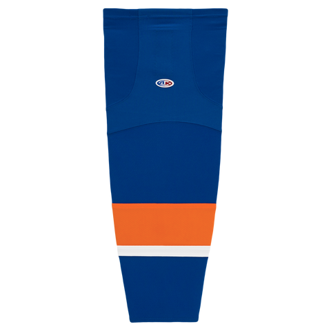 Athletic Knit (AK) HS2100-490 Bridgeport Islanders Royal Blue Mesh Ice Hockey Socks