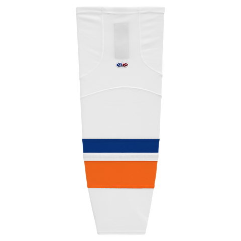 Athletic Knit (AK) HS2100-491 2010 New York Islanders White Mesh Ice Hockey Socks