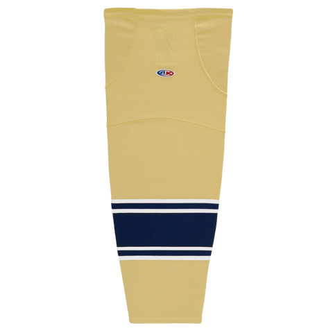 Athletic Knit (AK) HS2100-522 University of Notre Dame Fighting Irish Vegas Gold Mesh Ice Hockey Socks