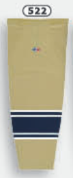 Athletic Knit (AK) HS2100-522 University of Notre Dame Fighting Irish Vegas Gold Mesh Ice Hockey Socks