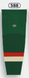 Athletic Knit (AK) HS2100-588 2016 Minnesota Wild Stadium Series Dark Green Mesh Ice Hockey Socks