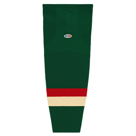 Athletic Knit (AK) HS2100-588 2016 Minnesota Wild Stadium Series Dark Green Mesh Ice Hockey Socks