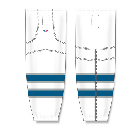 Athletic Knit (AK) HS2100-596 Manitoba Moose White Mesh Ice Hockey Socks