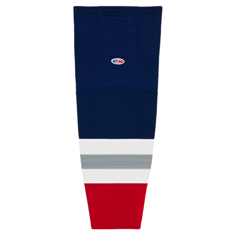 Athletic Knit (AK) HS2100-612 New York Rangers Third Navy Mesh Ice Hockey Socks