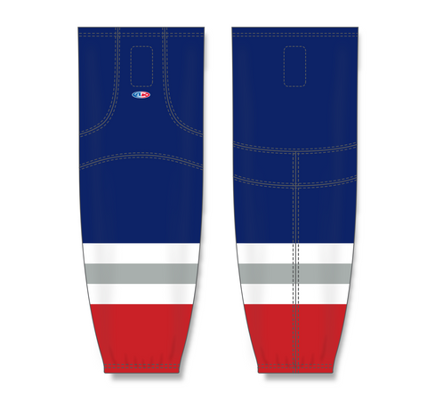 Athletic Knit (AK) HS2100-612 New York Rangers Third Navy Mesh Ice Hockey Socks