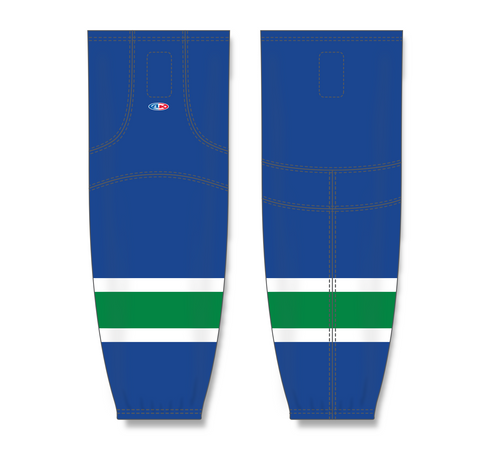 Athletic Knit (AK) HS2100-622 2004 Vancouver Canucks Royal Blue Mesh Ice Hockey Socks