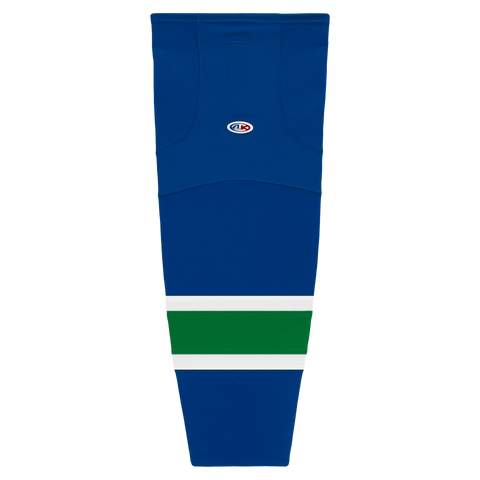 Athletic Knit (AK) HS2100-622 2004 Vancouver Canucks Royal Blue Mesh Ice Hockey Socks