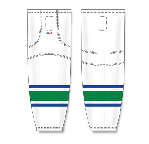 Athletic Knit (AK) HS2100-623 2004 Vancouver Canucks White Mesh Ice Hockey Socks