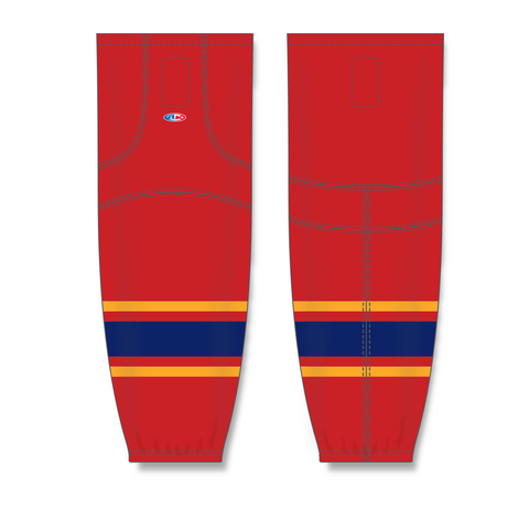 Athletic Knit (AK) HS2100-662 2013 Florida Panthers Red Mesh Ice Hockey Socks